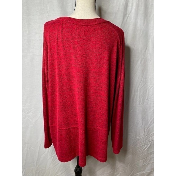 Liz Claiborne Gently Worn Long Sleeve Red Sweater - Picture 4 of 6